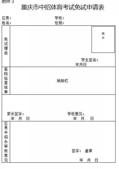 重磅-重庆2019中考体测方案正式出炉-与往年标准不变